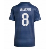 Stroje piłkarskie Real Madrid Federico Valverde #8 Koszulka Wyjazdowej dla damskie 2025-26 Krótki Rękaw